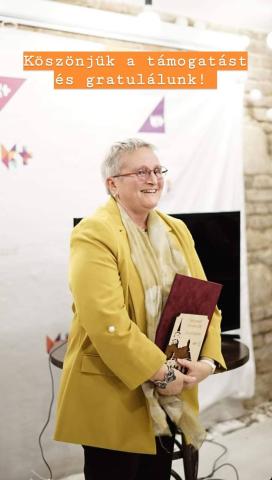 Cimbora-díjas Bitay Enikő, az EME főtitkára