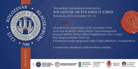 KOLOZSVÁR 700 ÉVE KIRÁLYI VÁROS