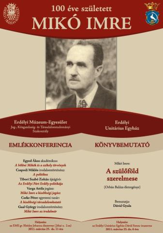 100 éve született Mikó Imre