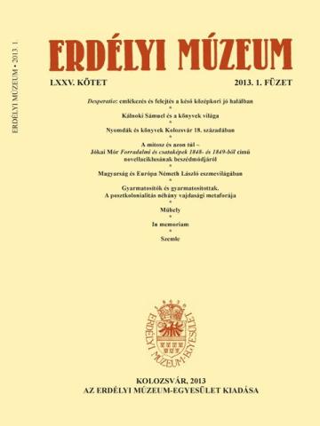 Megjelent az Erdélyi Múzeum idei első irodalomtudományi száma! 