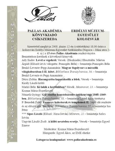 15 éves Pallas-Akadémia