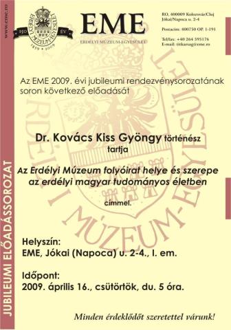 Az Erdélyi Múzeum c. folyóirat helye és szerepe az erdélyi magyar tudományos életben