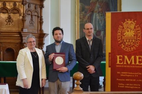 Orbán János művészettörténészt  Gr. Mikó Imre-emléklappal tüntették ki