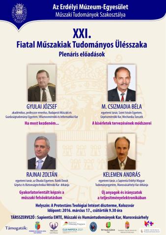 XXI. Fiatal Műszakiak Tudományos Ülésszak – Plenáris előadások